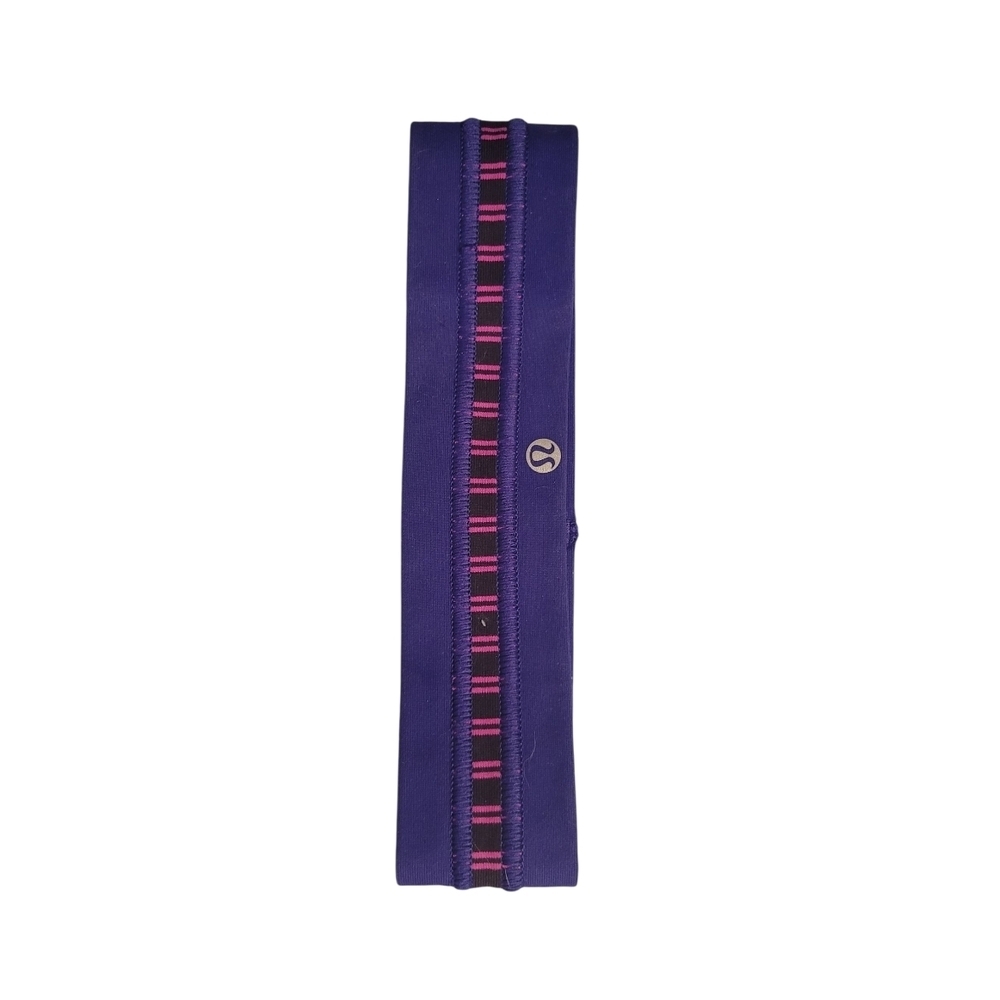 NWOT Lululemon Purple Blue Stripped Headband